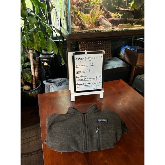 Patagonia fleece jacket quarter zip better sweater forest green coat men’s med - Picture 6 of 6